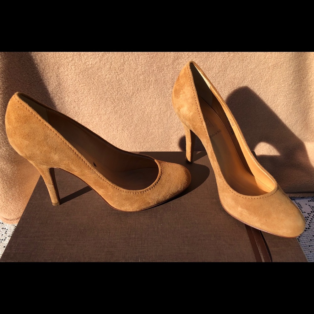 J-CREW Made in Italy Suede leather pumps